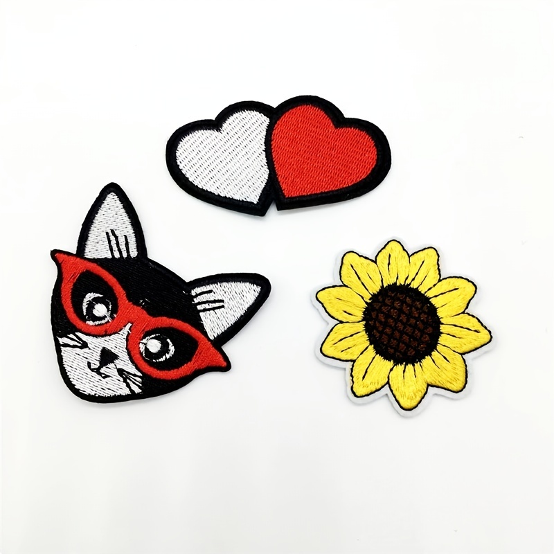 4pcs Embroidered Patches For Clothing Funny Cartoons Iron-on Transfers For  Clothing Iron On Patches Stickers Ironing Applications