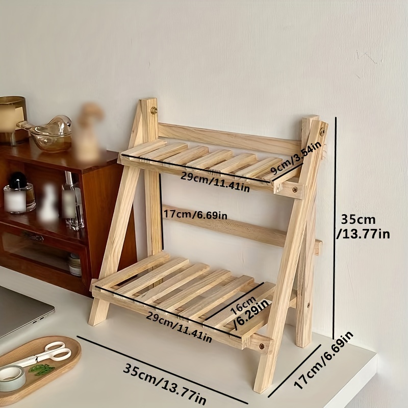 Desktop Rack Desk Storage Office Double layer Shelf - Temu