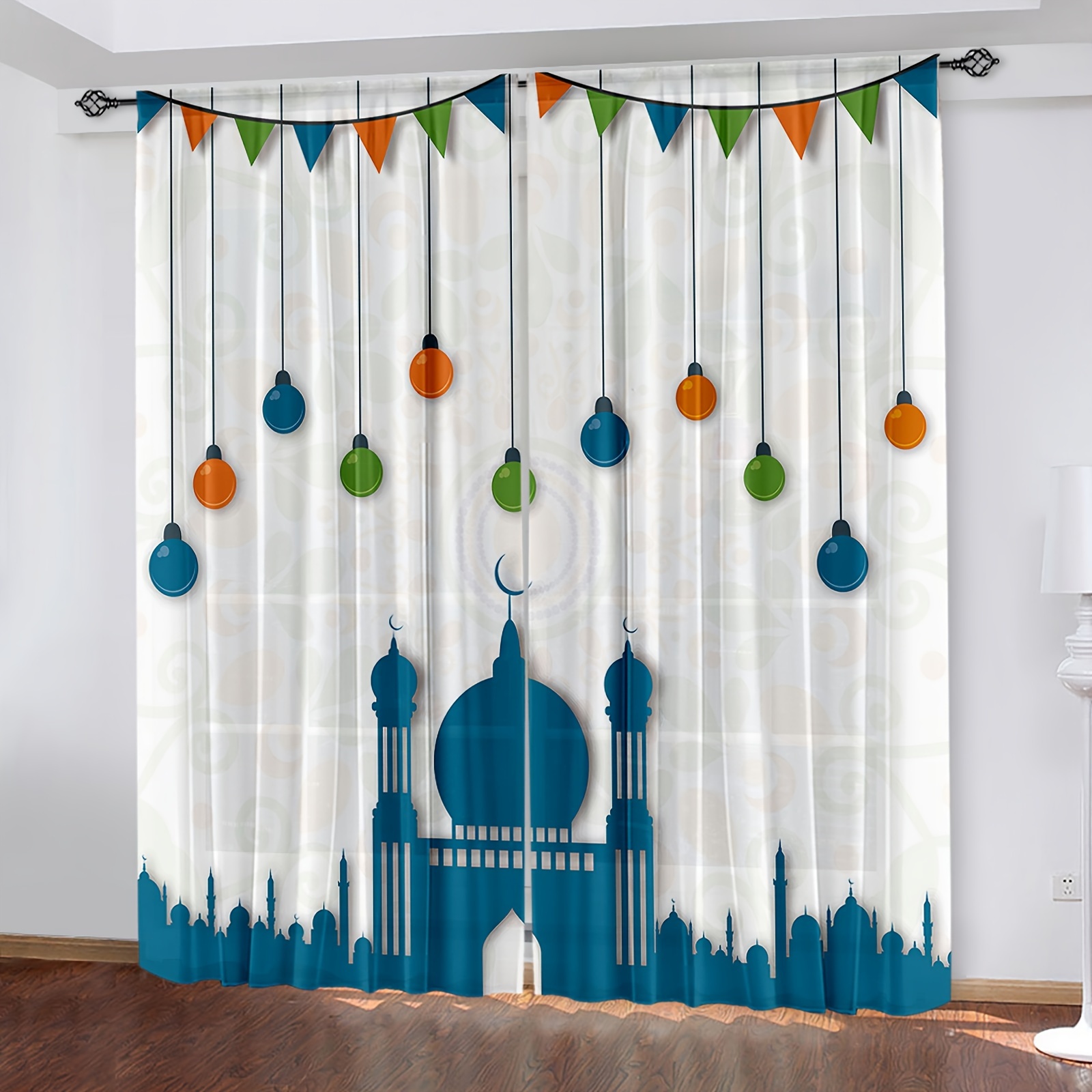 Luna y estrellas Cortinas infantiles, cortinas opacas para