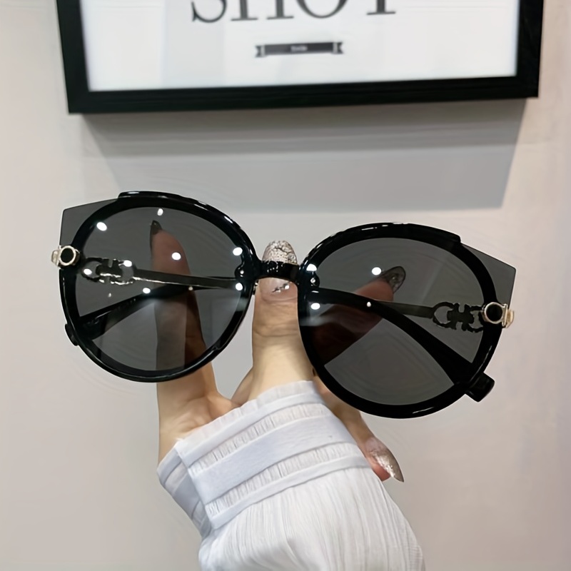 Oversized Cat Eye Sunglasses Gradient Lens UV400