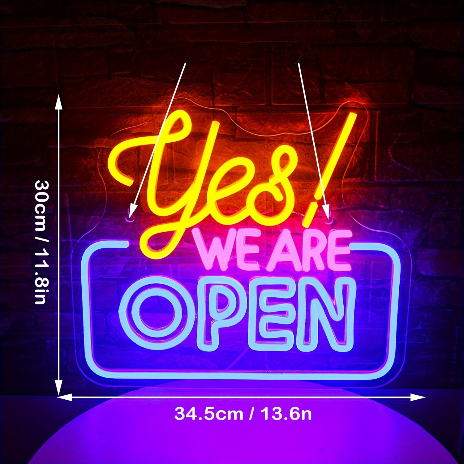 Yes Open Neon Sign Wall Decor Club Party Neon Light Shop - Temu Ireland