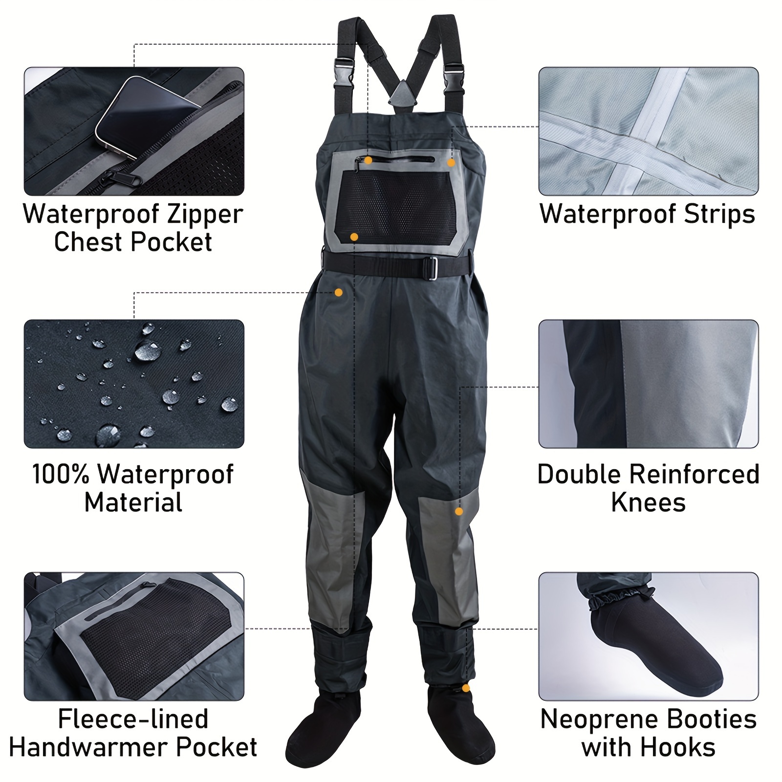 Waterproof Neoprene Waders for Men and Women - UK