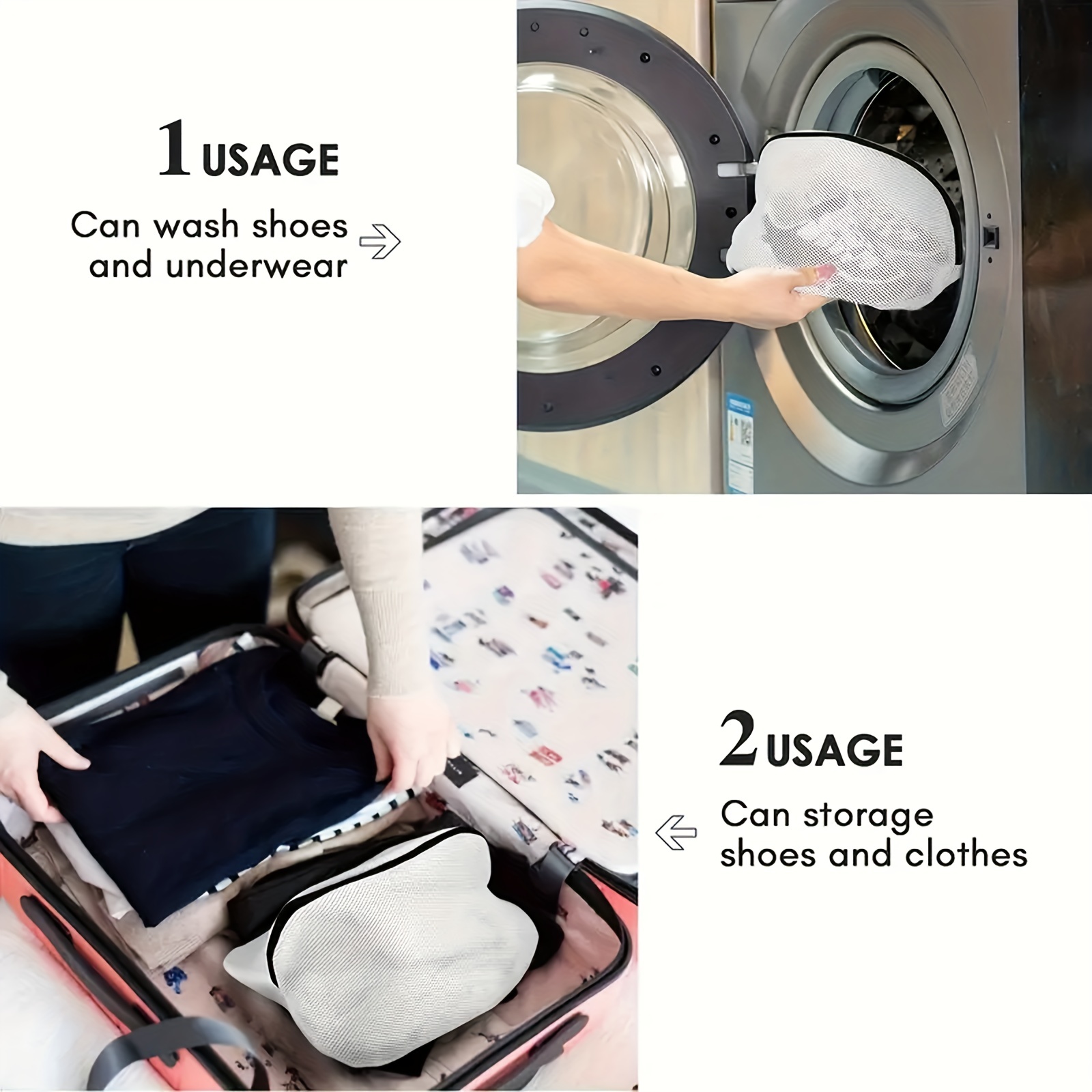 Bolsas malla lavandería para lavar ropa tamaño 40x30 – Soluciones Shop