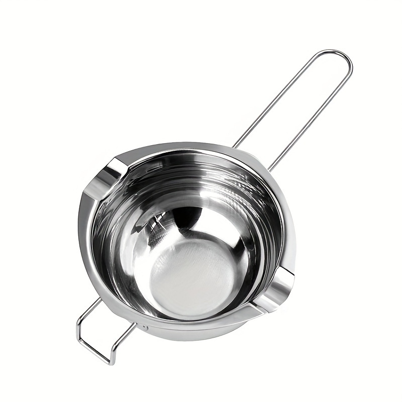 1pc Stainless Steel Chocolate Melting Pot, Simple Silver Baking Pot For  Baking, Kitchen
