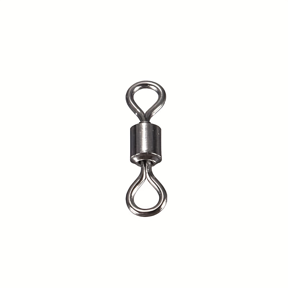 100pcs 8 Shaped Swivel Ring Fishing Barrel Line Hook Connector