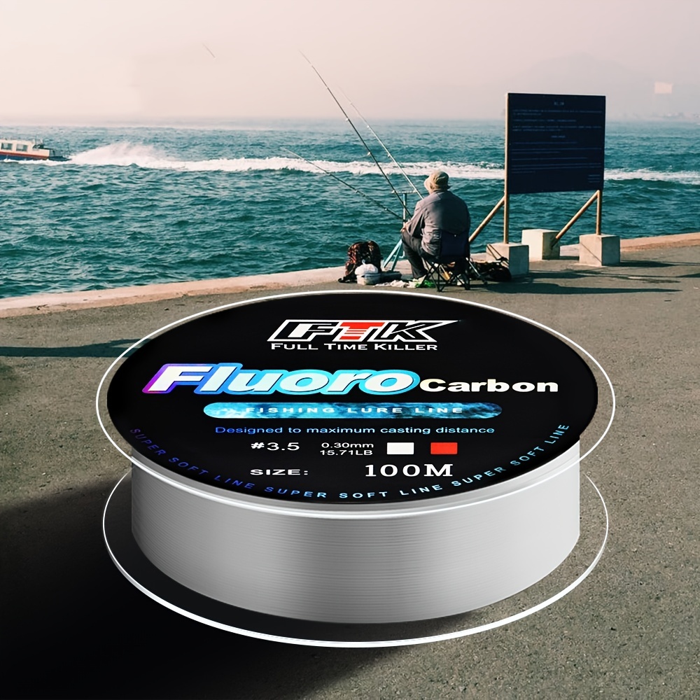 Fil de pêche fluorocarbone, Super solide, Transparent fishing line