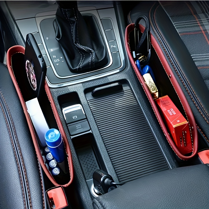 Autositz Lückenfüller Universal Organizer Leder Aufbewahrungsbox für Handy  b