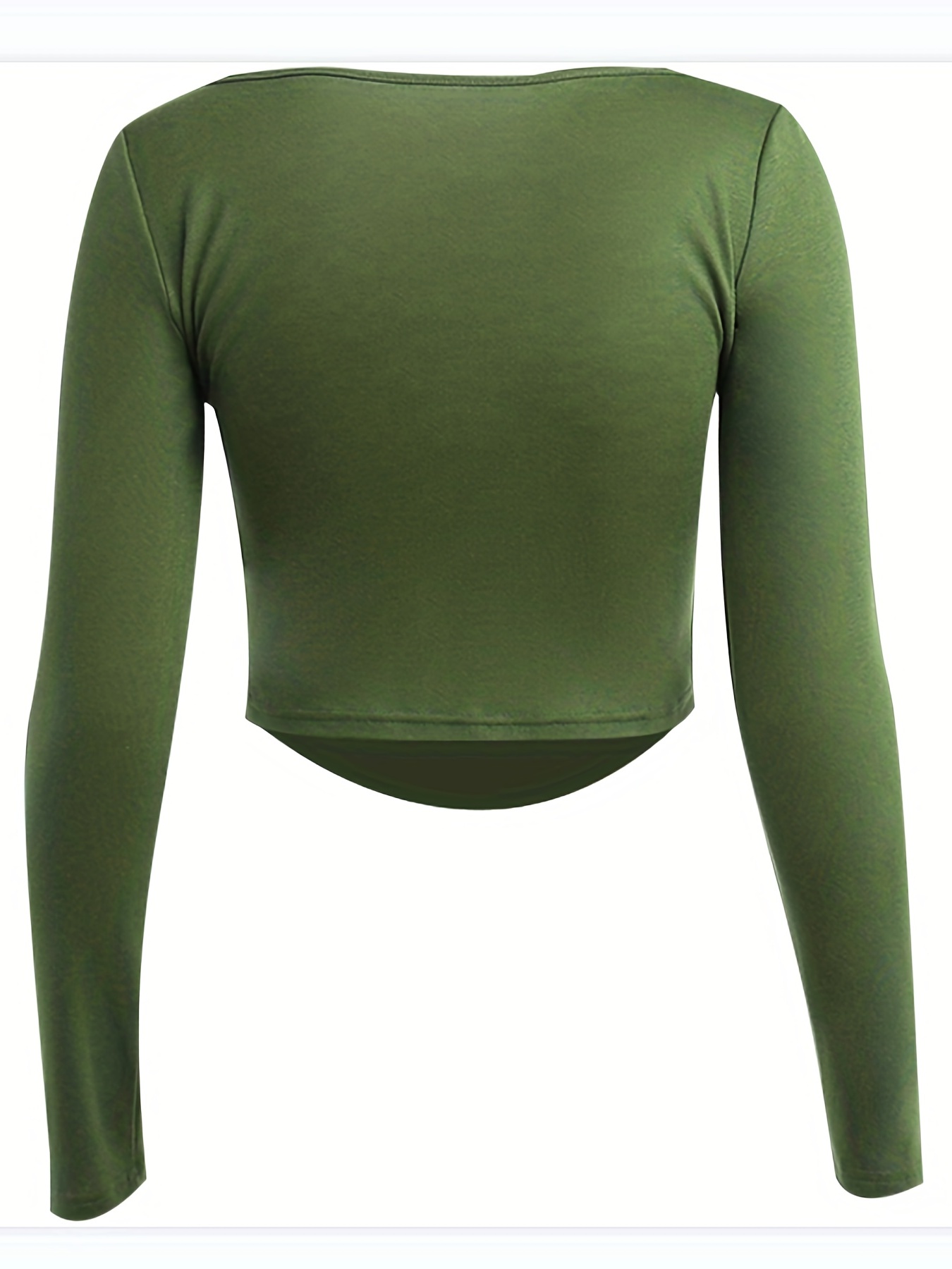 Y2K Long Sleeve Print Short Crop Top Green Carton Print Top T-Shirt –  KIWEKIWI