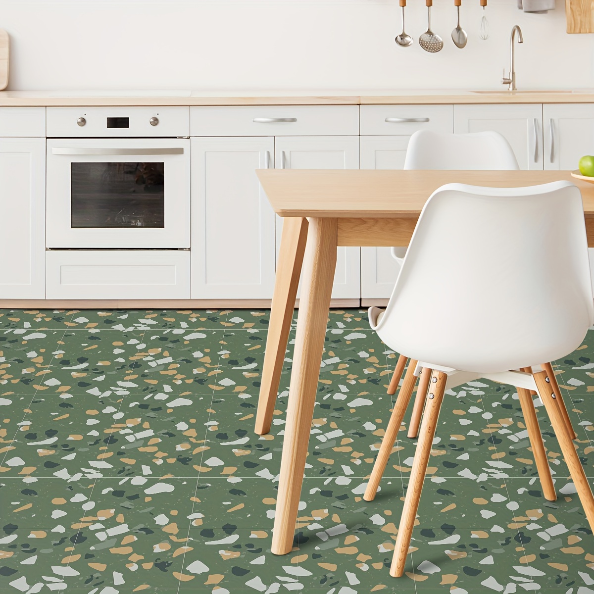 12 Adesivi Per Pavimenti Con Motivo Terrazzo, Adesivi Per Piastrelle Per  Decorazioni Domestiche Impermeabili E Resistenti