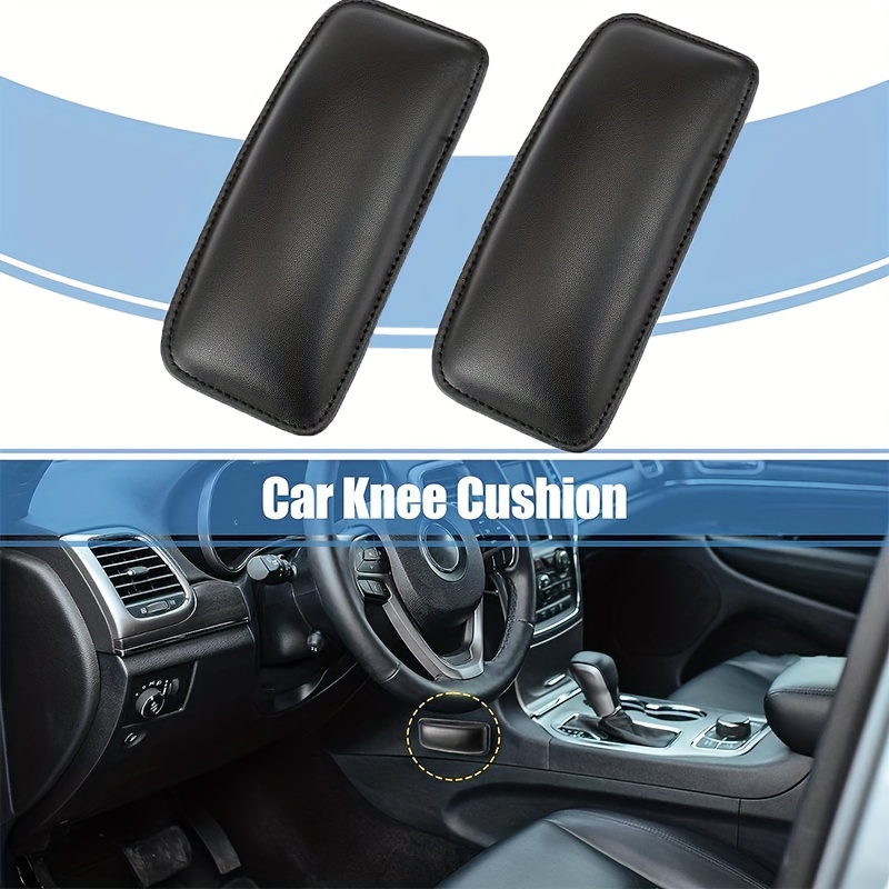 

Car Knee Cushion Pads (2-pack), Pu Leather Ergonomic Console Knee Support Pillow, Universal Fit Leg Rest Side Cushion For Vehicle Center Console Side, Interior Accessories