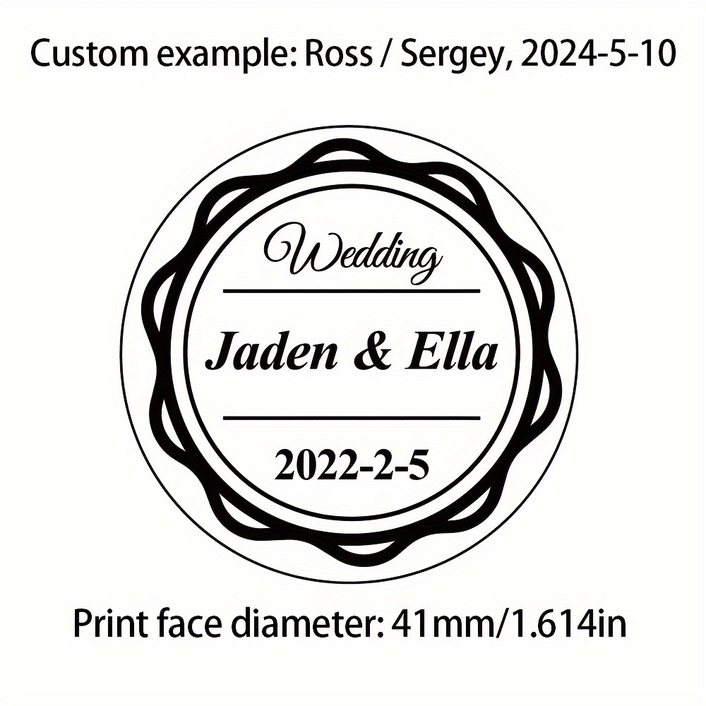 Customized Wedding Embossed Stamp Wedding Envelopes Stamps Temu