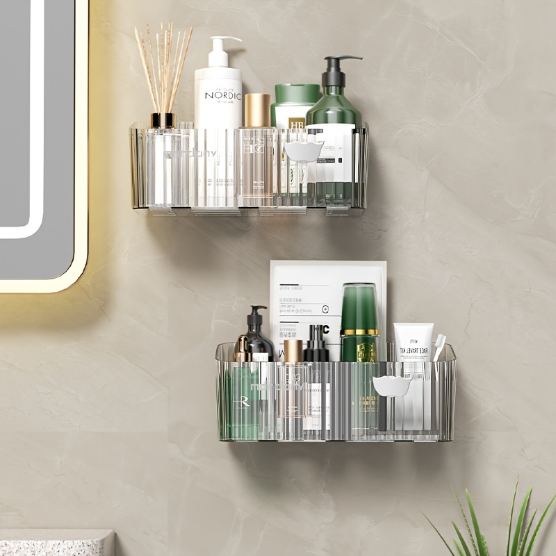 Transparent Wall mounted Storage Box Floating Wall Shelf - Temu