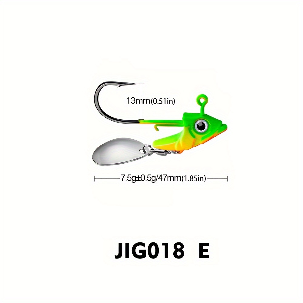 Jig Head Fishing Hooks 7.5g 10.5g Exposed Barbed Hooks - Temu Canada