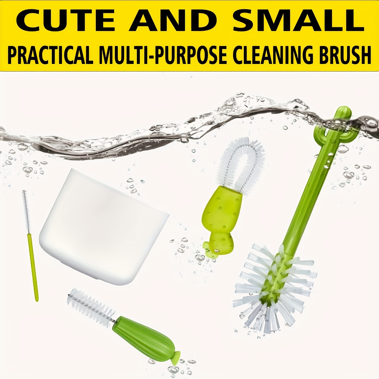 Cactus Cleaning Brush Set For Cup And Straws Cup Brush - Temu