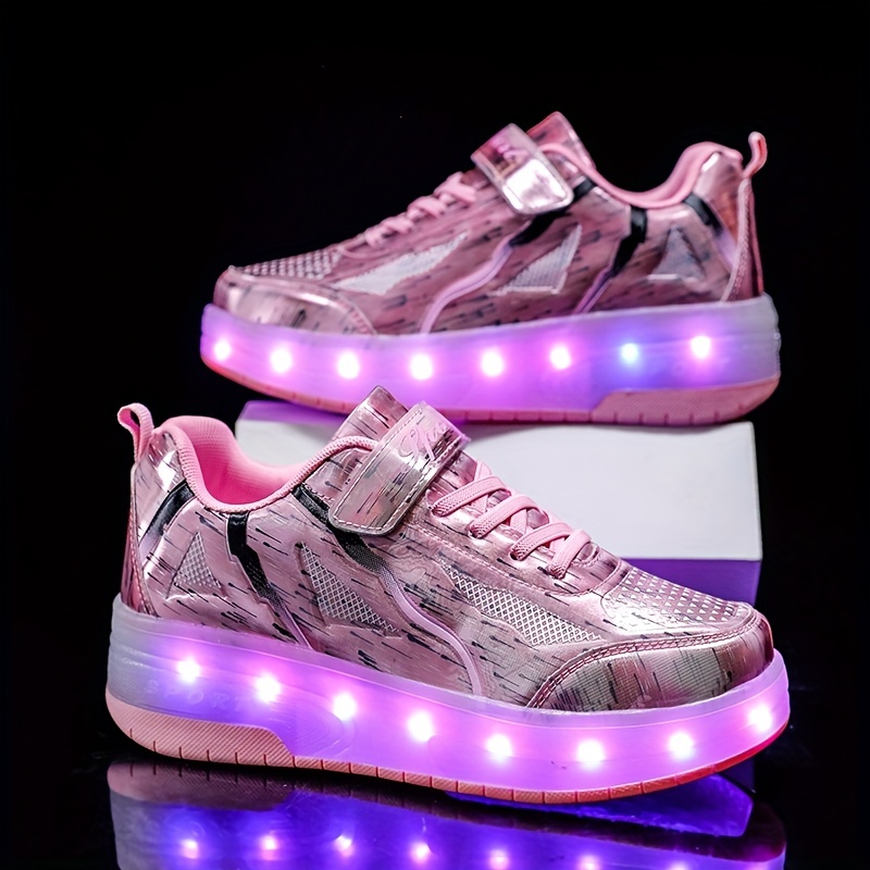 Chaussures À Roulettes Lumineuses À LED Cool À La Mode - Temu Canada