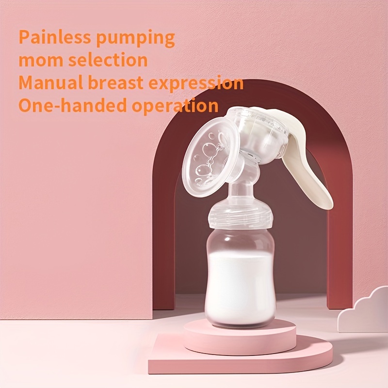 Manual Breast Pump with Strong Suction, Painless Milk Collection Device