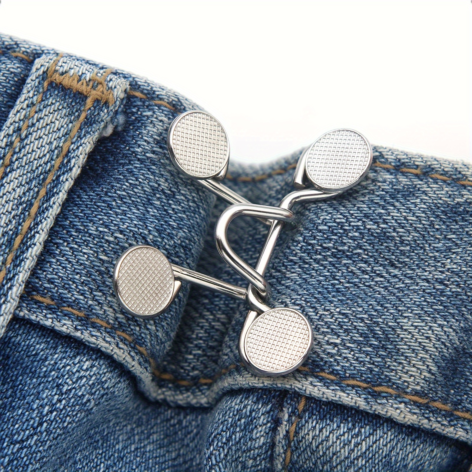 2 Sets Waist Cincher Artifact Jeans Waist Change Small Fixed Buckle Pants  Pants Waist Cincher Button Size Adjustment Buckle Waist Buckle - Arts,  Crafts & Sewing - Temu Canada
