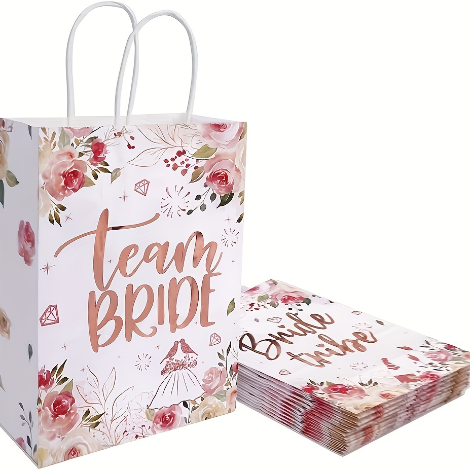 Team Bride Gift Bags With Handles For Bachelorette Party - Temu