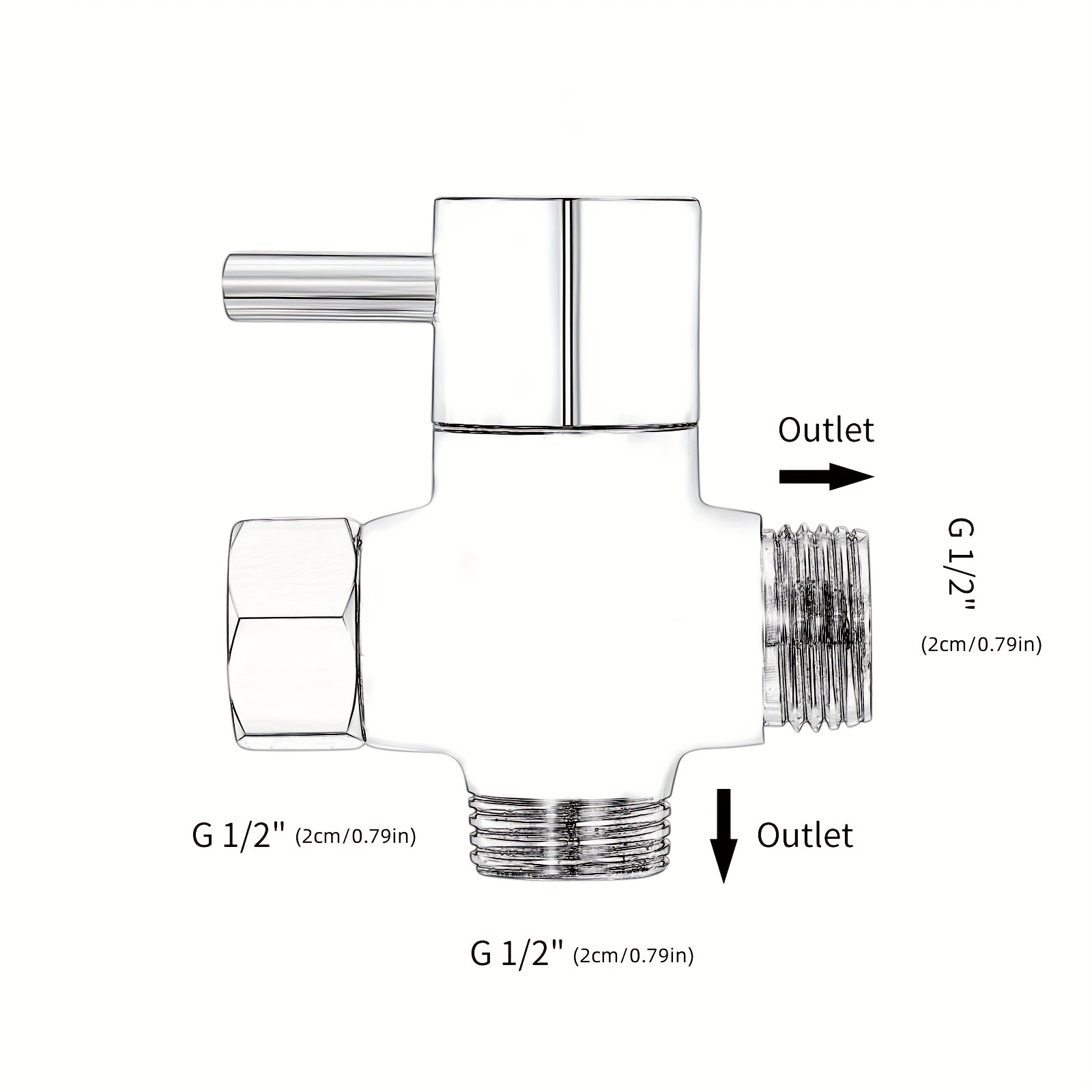 1 Pc Douche Inverseur Valve, Toilette Bidet Pommeau De Douche