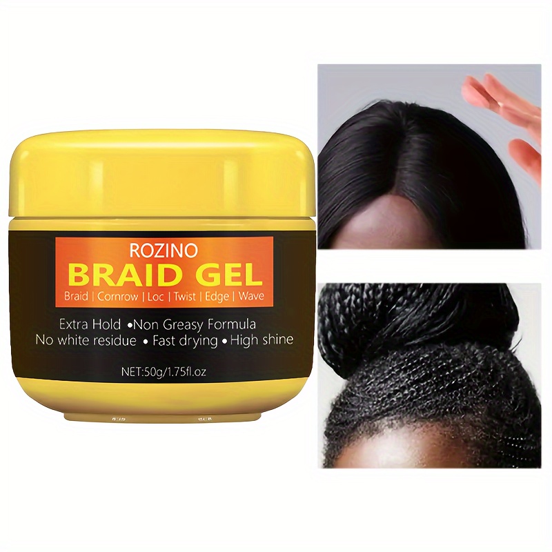 Hair Styling Edge Control Gel With Brush For Baby Hair - Temu