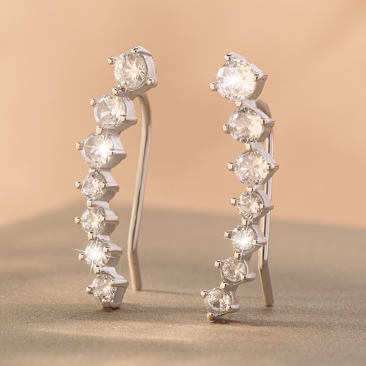 7pcs Zirconia Bridal Ear Studs Set