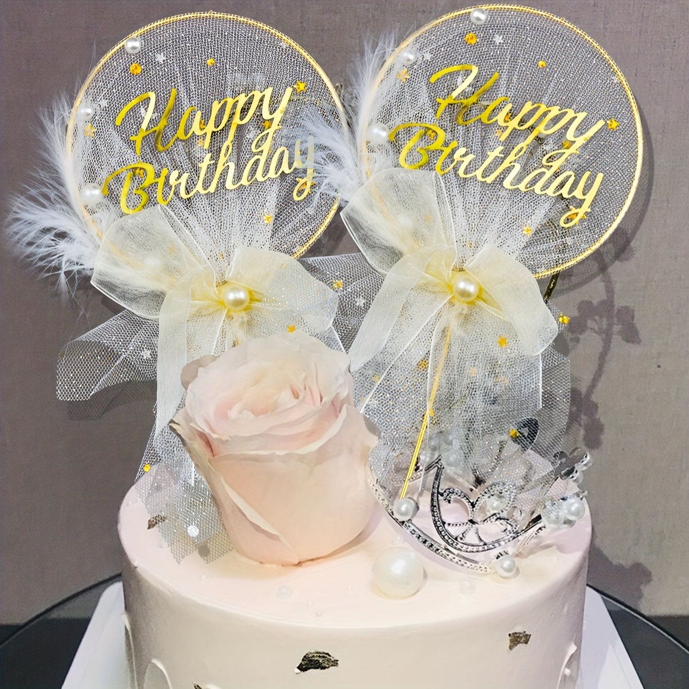 10pcs roxo bolo de borboleta toppers feliz aniversário festa de casamento  cupcake cake decoração