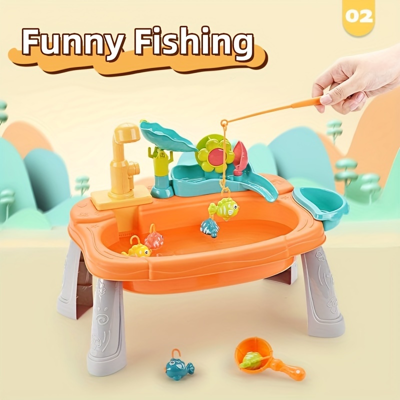 Kids Fishing Game with Toy Fishing Pole 17pcs Fishing Toy for Toddlers Toddler Fishing Game Pool Fishing Game Water Toys Outdoor Fishing Games for