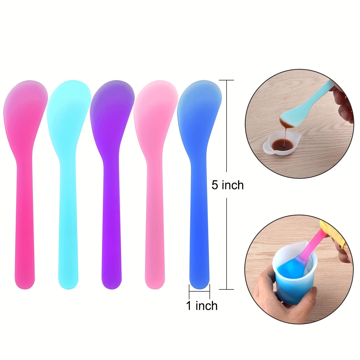 Silicone Measuring Cup Set for Epoxy Resin,600 & 100 ml Mixing Cup, Silicone Spatula,Gloves of Epoxy Resin,Easy to Clean, Other