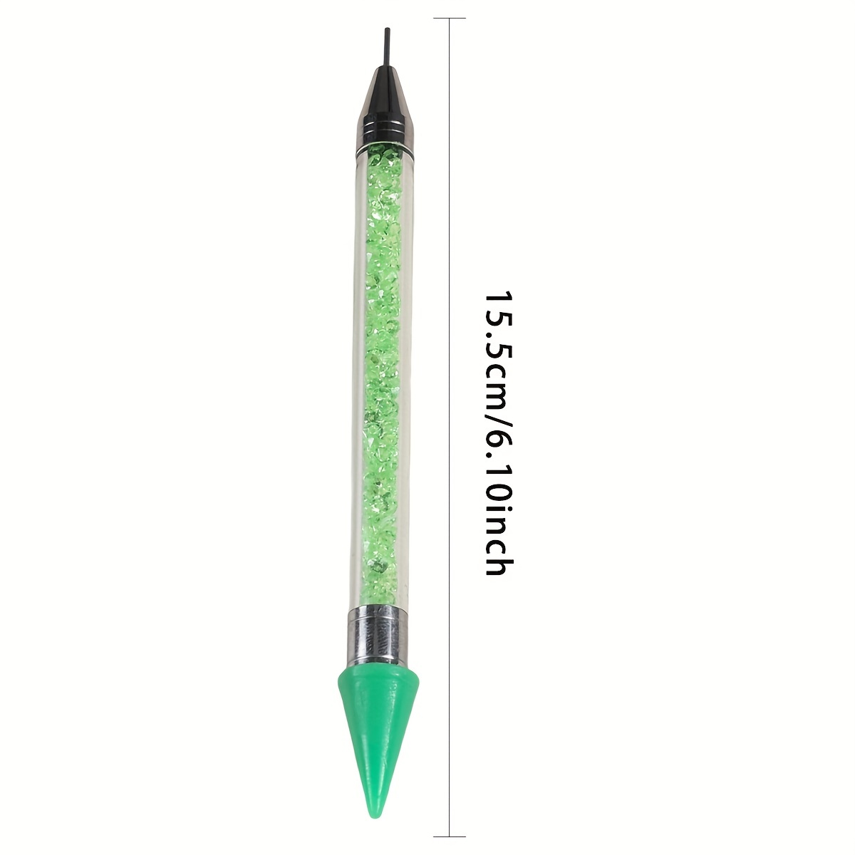 5pcs Double-ended Rhinestone Picker Pen, Nail Art Wax Pen For Rhinestones  Pick Up, Dotting Tool For Nail Art DIY Decoration