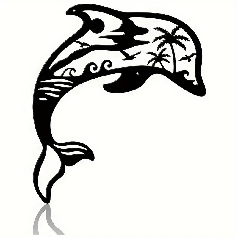 Mermaid Metal Journal Stencils Dolphin Stainless Steel - Temu
