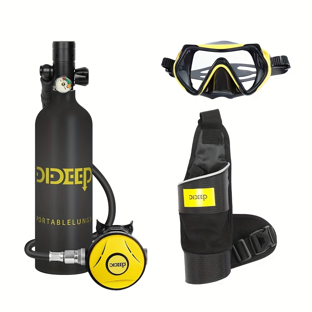 * 0.5L/16.91oz Mini * Diving Lung Tank With Manual Pump, Portable Diving  Equipment Support 5-10Mins Underwater Breathing