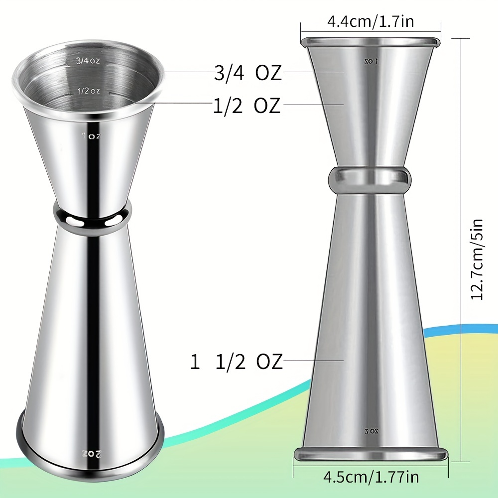 Measure Cup Stainless Steel Cocktail Shot Cocktail Measuring - Temu