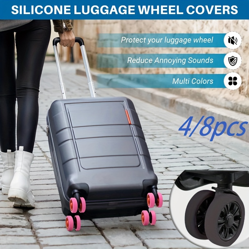 8 Stücke Silikon Koffer Räder Schutzhülle Zum Verringerung Von