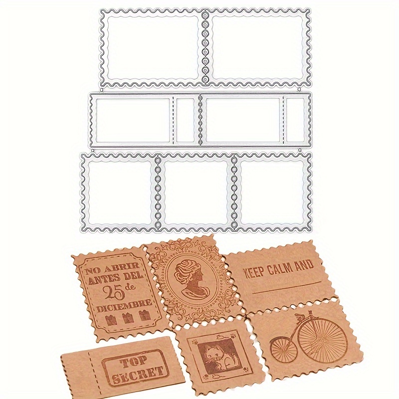 

The Shape Of A Stamp Diy Frame Die Cuts For Card Making, Metal Cutting Dies, Scrapbooking Paper Craft Knife Mould, Embossing Tools, Diy Scrapbooking & Stamping Supplies