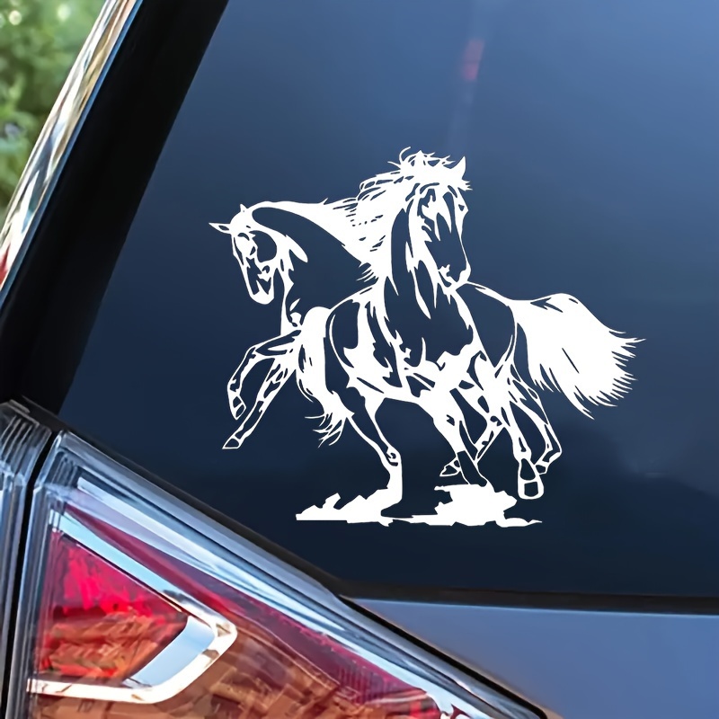 Horse Head Stickers For Bikers Art Car Stickers Car Styling - Temu