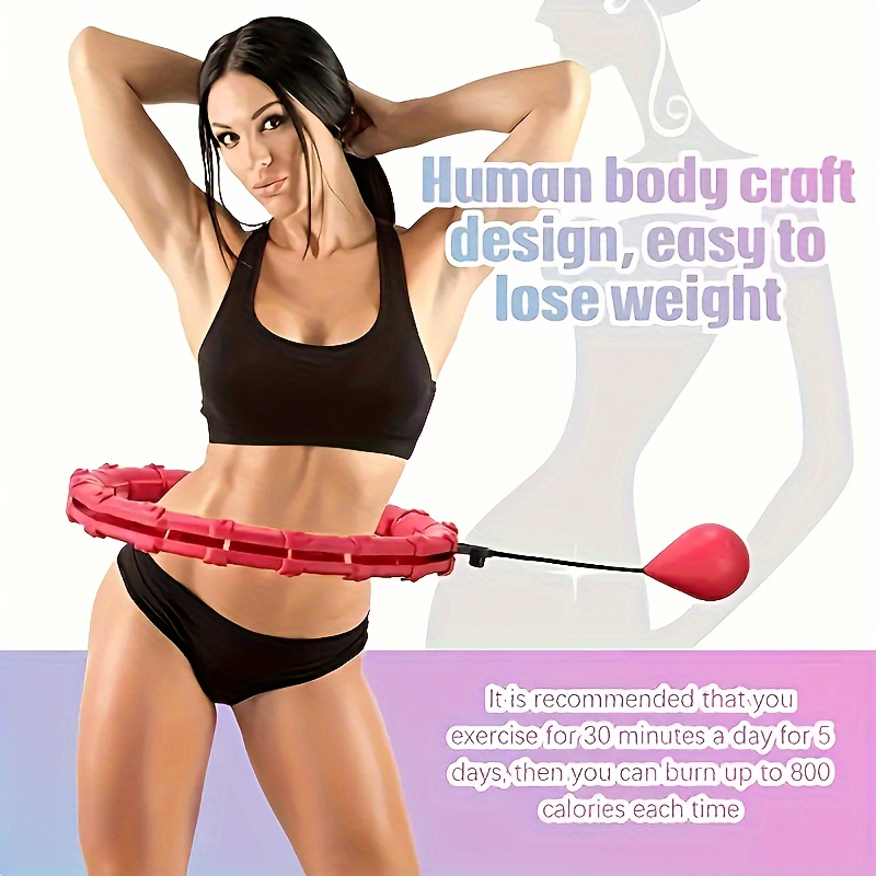 8 Part Removable Sport Hoop Woman Slimming Fitness Equipment