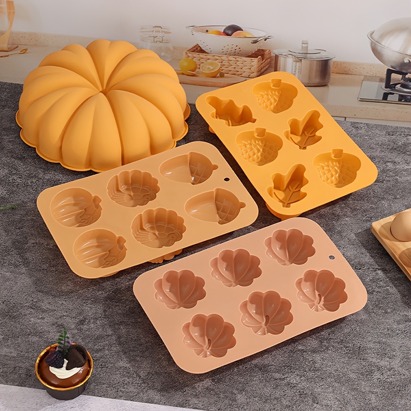 1pc Pumpkin Design DIY Silicone Mold DIY Candle Fudge Soap Chocolate Mold