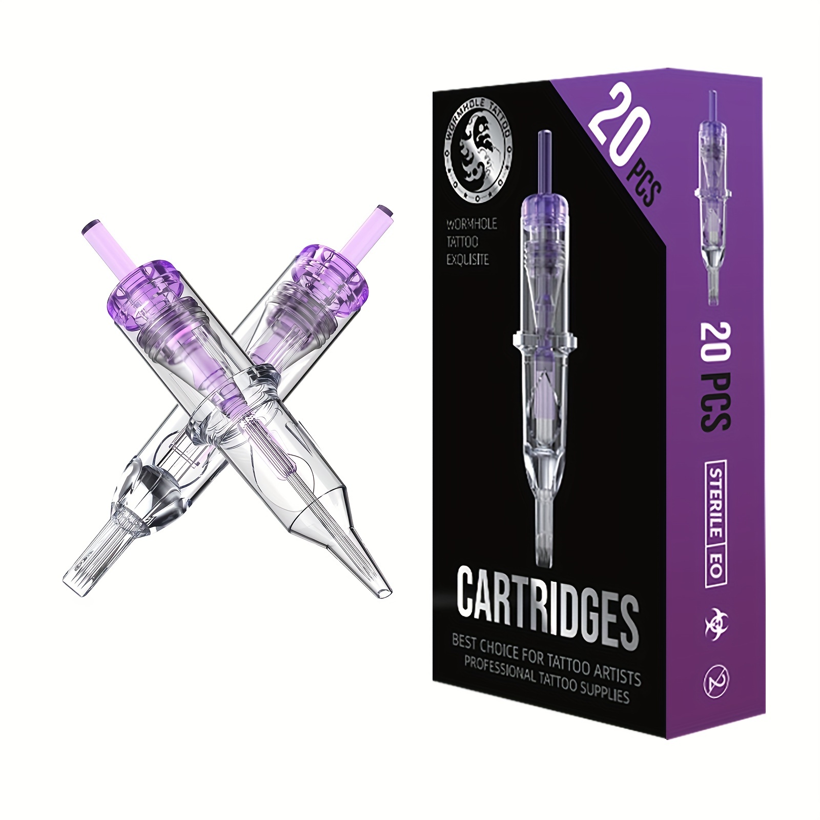 20PCS 0.35mm RM/M Dragonhawk Tattoo Cartridge Needles With