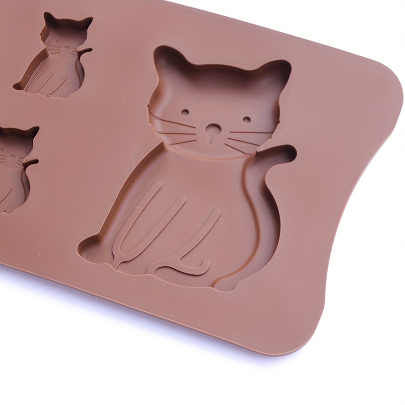 Kitty Cat Silicone Chocolate Mold, Chocolate design molds