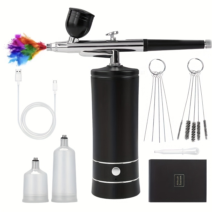 Airbrush kit Rechargeable Cordless Airbrush Compressor Auto - Temu