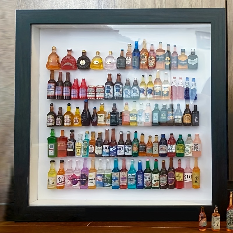 Miniature liquor bottle online display rack