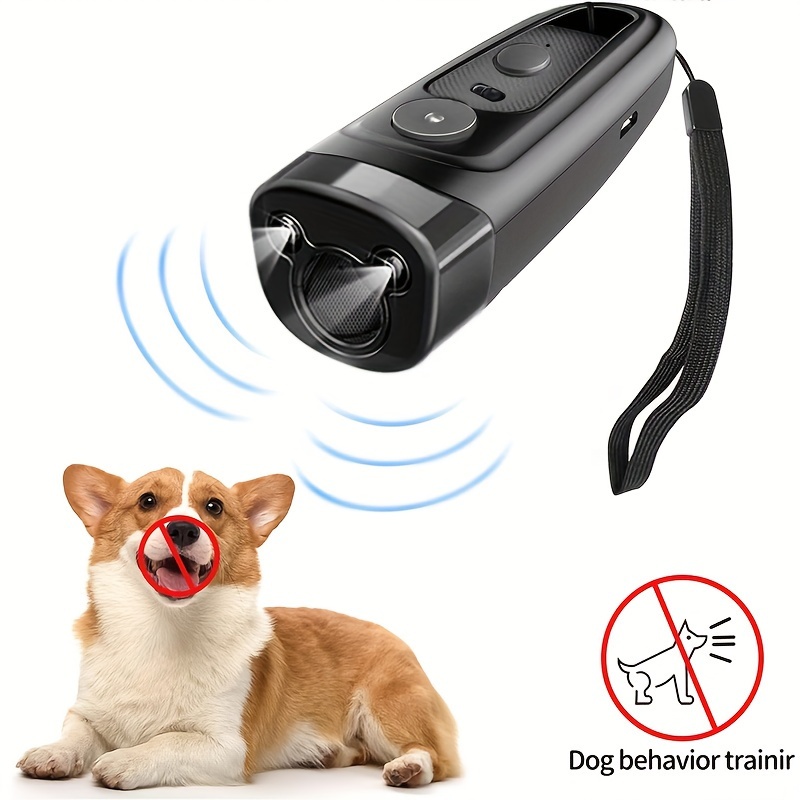 Acquista Addestratore repellente per attacchi aggressivi per cacciatori di  cani ad ultrasuoni Torcia a LED Dispositivo antiabbaio per cani repellente  per addestramento dei cani