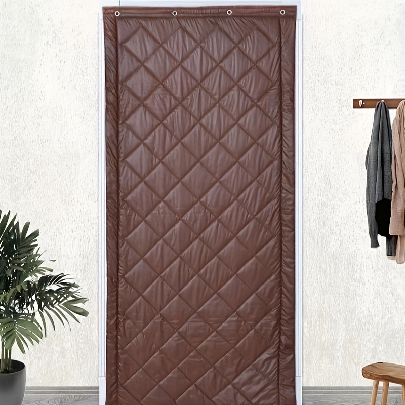 Grey Insulated Door Curtain, Translucent Door Cover, Magnetic Thermal Door  Blanket,thicken Eva Material, Windproof, Insulation For Winter - Temu  Germany