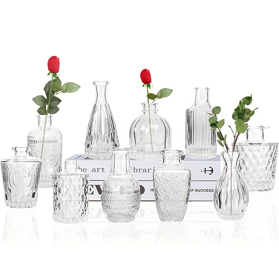 Minimalist Small Clear Bud Vases Set of 3 – Animi Causa