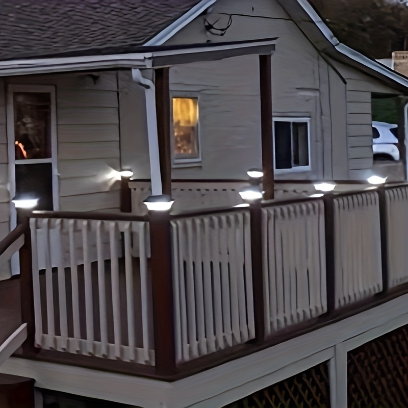 Porch post lights deals solar