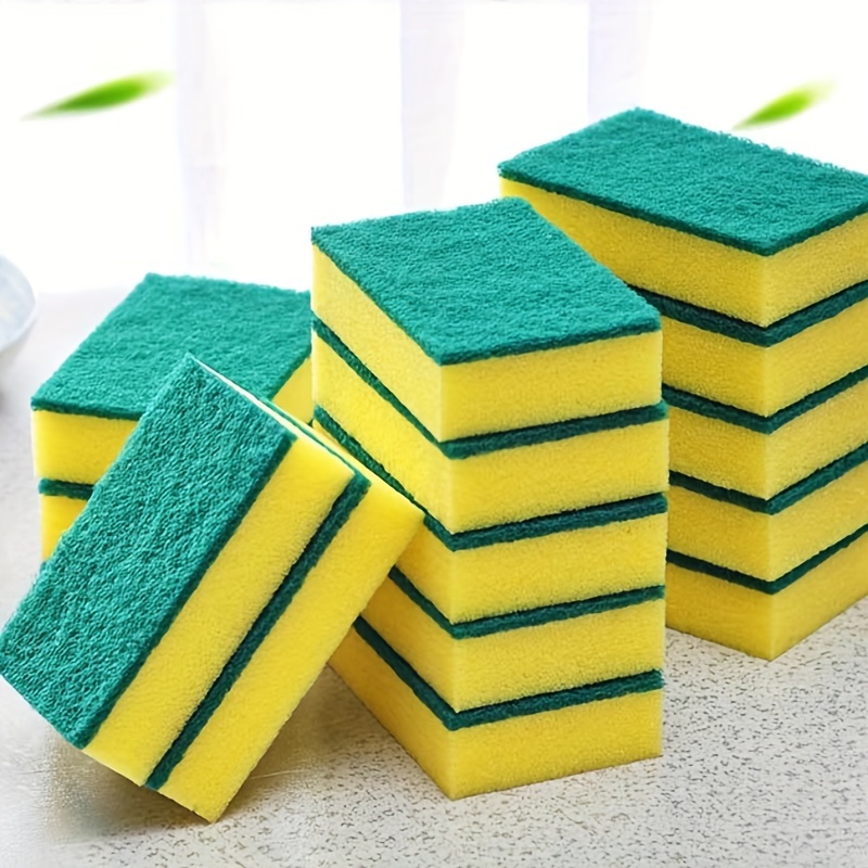 Polyester Cleaning Sponge for Kitchen Daily Use - Pack of 30pcs