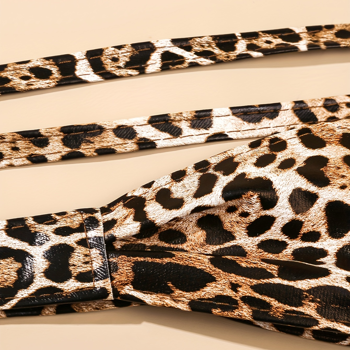Leopard Print Wide Cinch Belt Vintage Bowknot Lace Waistband - Temu
