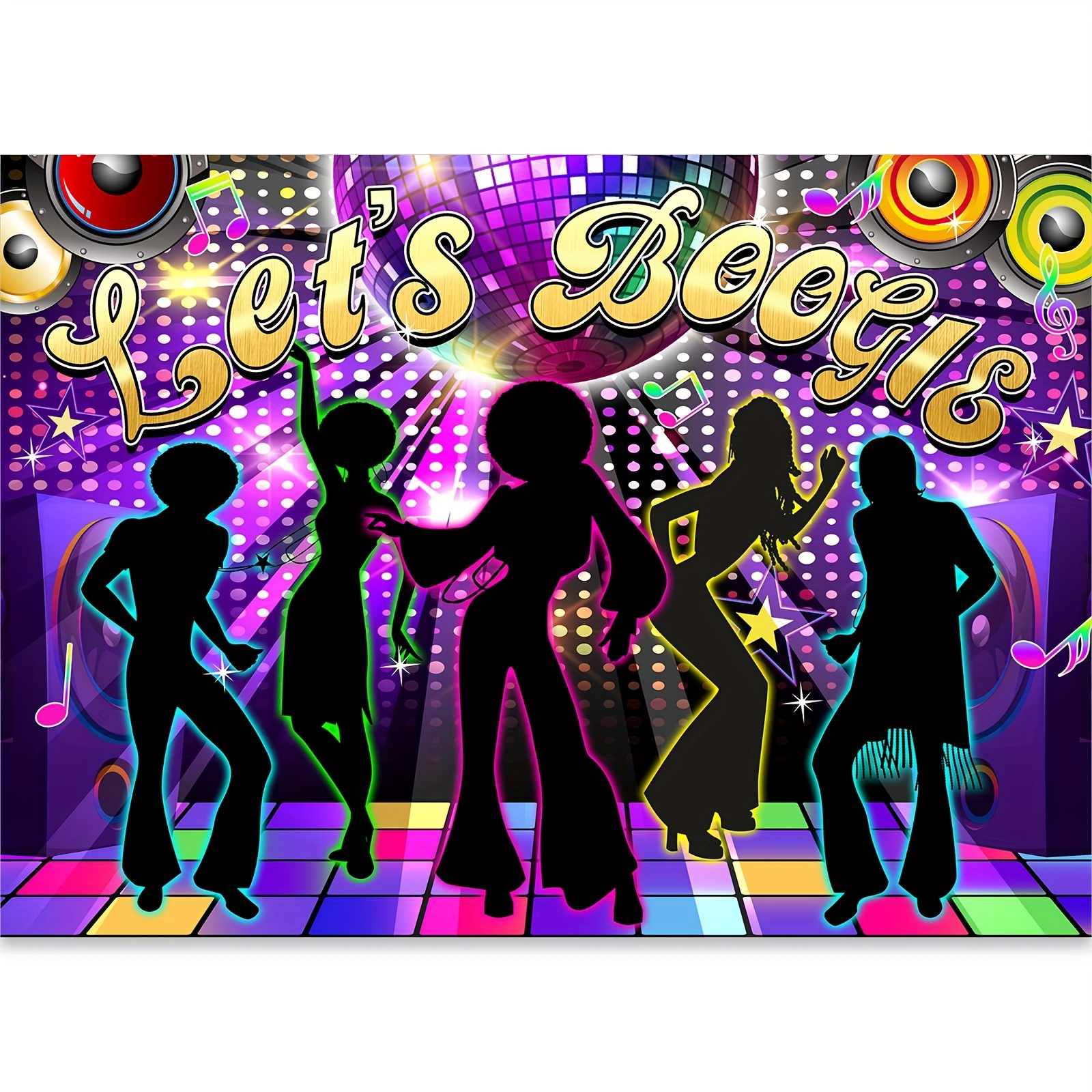 70S 80S 90S Disco Party Backdrop Retro Disco Party Decorations Disco Fever  Dance