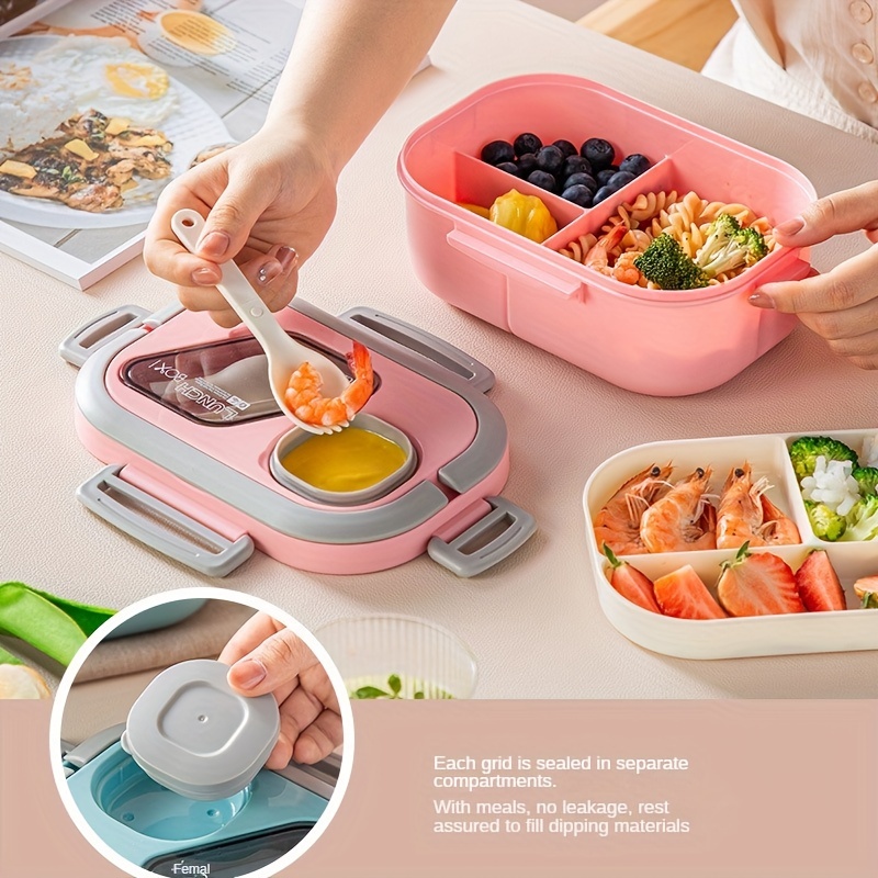 Children's Cartoon Lunch Box, Primary School Double Layer Bento Box,  Microwave Heated Lunch Box, Cute Fruit Box, Fresh-keeping Box For  Restaurant Kitchen - Temu