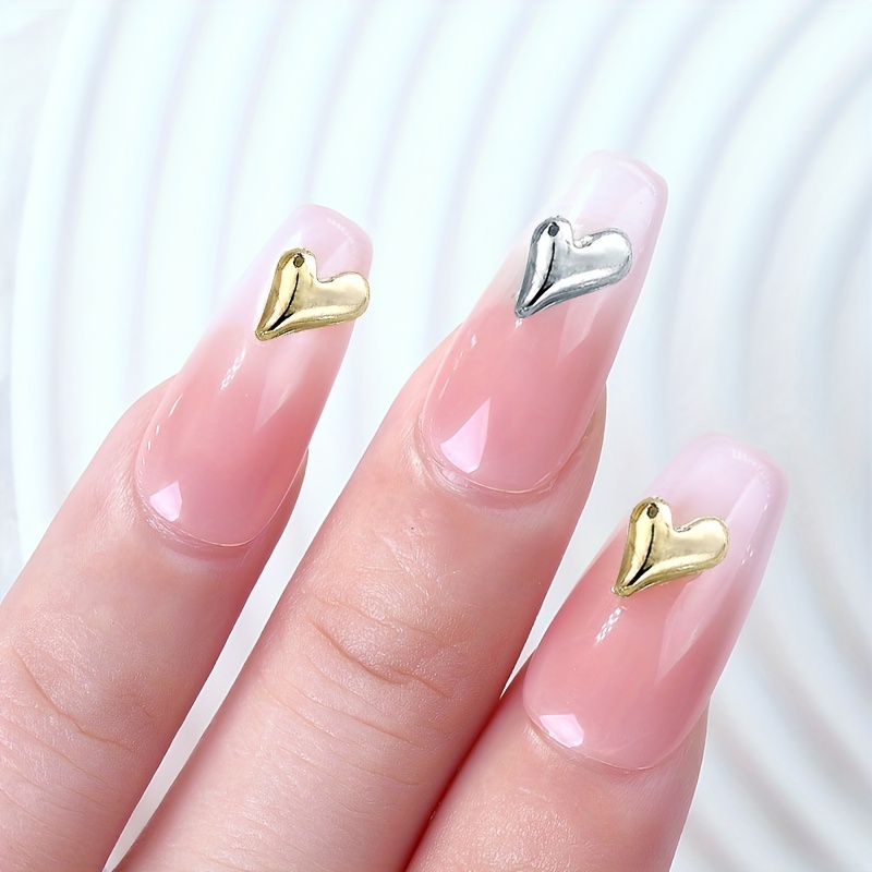 30pcs Nail Art Stickers With Silver Nail Decorations DIY